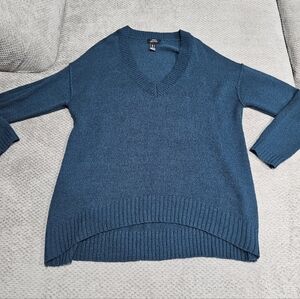 3/$21! Lightweight V Neck Sweater In Dark Teal, Urban Heritage, Small